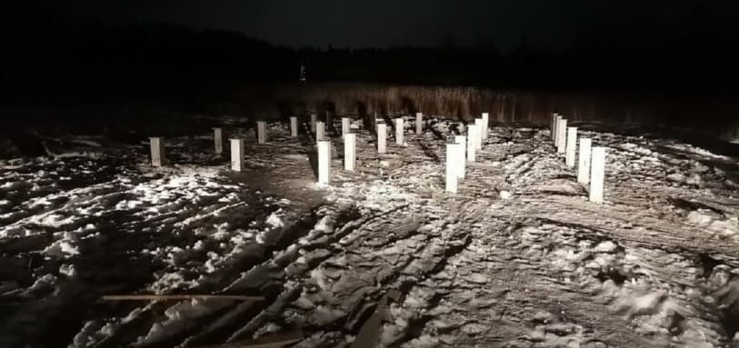 Фундамент на забивных ЖБ сваях
