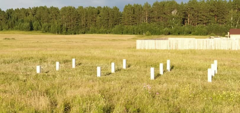 Фундамент на забивных ЖБ сваях