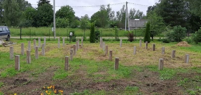 Фундамент на забивных ЖБ сваях