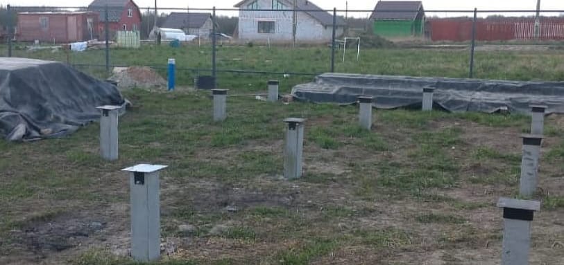 Фундамент на забивных ЖБ сваях