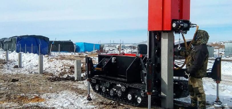 Фундамент на забивных ЖБ сваях