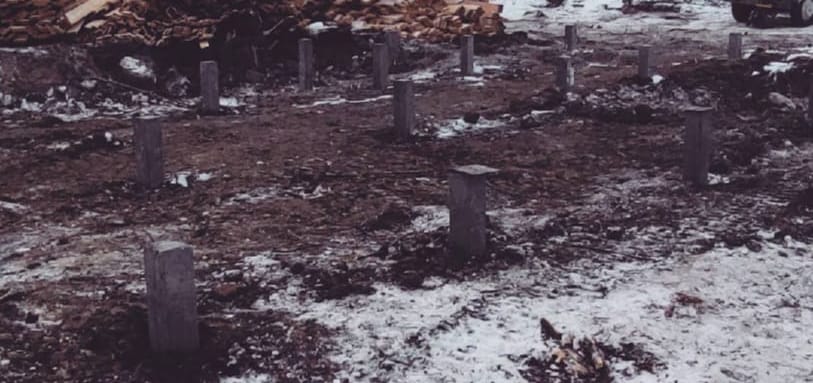 Фундамент на забивных ЖБ сваях